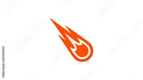 Fiery Meteor Streak Icon