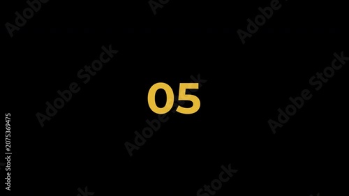 Score 1-0 Animation. Alpha matte with transparent background 4K Resulation.