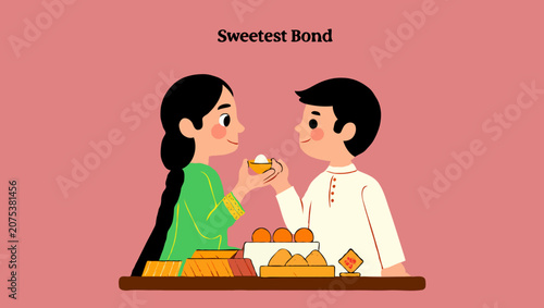 A brother and sister celebrating the sweetest bond rakshabandhan