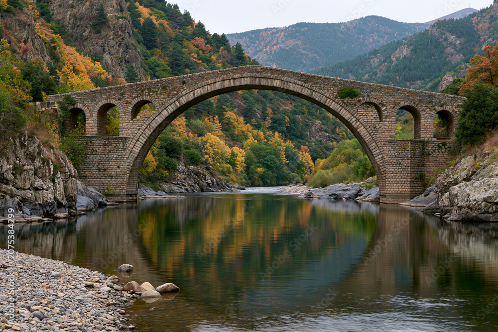 Fototapeta premium old bridge over the river
