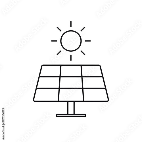 Solar Panel Harnessing Sun Energy.