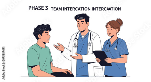 Medical Team Consults Patient, Discussing Treatment Plan, Healthcare Professionals