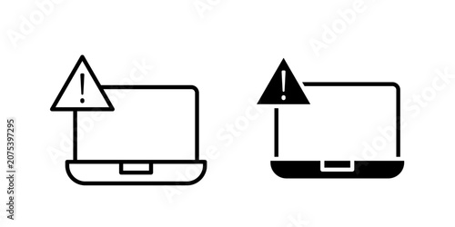 Adware Protection Icon for malware prevention cyber defense and system security use in UI UX websites apps and systems Vector illustration with stroke and fill on a white background.