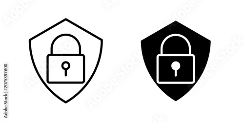 Protection Service Icon for cybersecurity support system defense and digital protection use in UI UX websites apps and systems Vector illustration with stroke and fill on a white background.