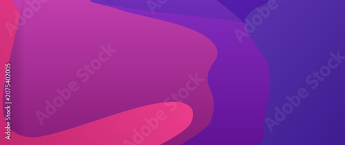 Abstract magenta and purple horizontal background with organic flowing shapes. Rich vibrant colors for modern digital art projects, social media covers, and graphic design.