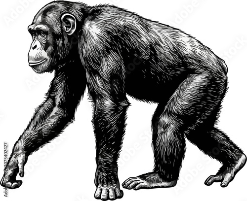 Photos Chimpanzee_illustration_profile