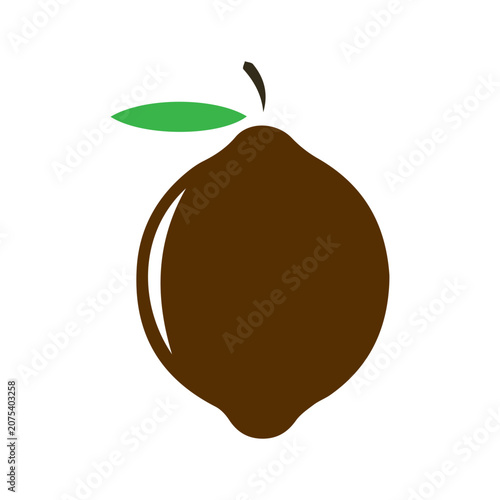 Brown Lemon Symbol