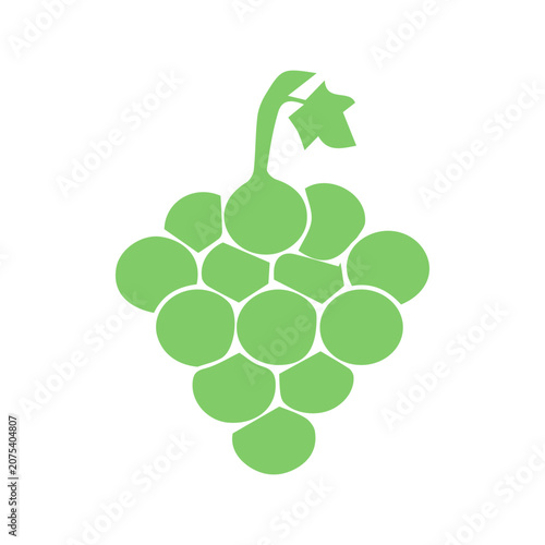 Green Grape Bunch Icon