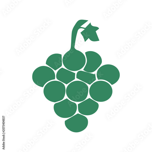 Green Grape Bunch Icon