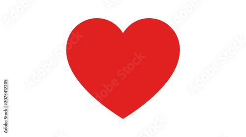 Foto Red Heart Shape Love Symbol Icon.