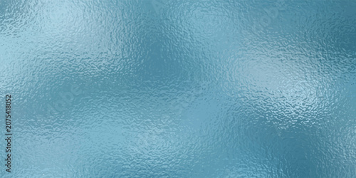 Soft Blue turquoise foil glass texture background. Abstract gradient bright light reflection and shiny rough texture surface. Glass effect background