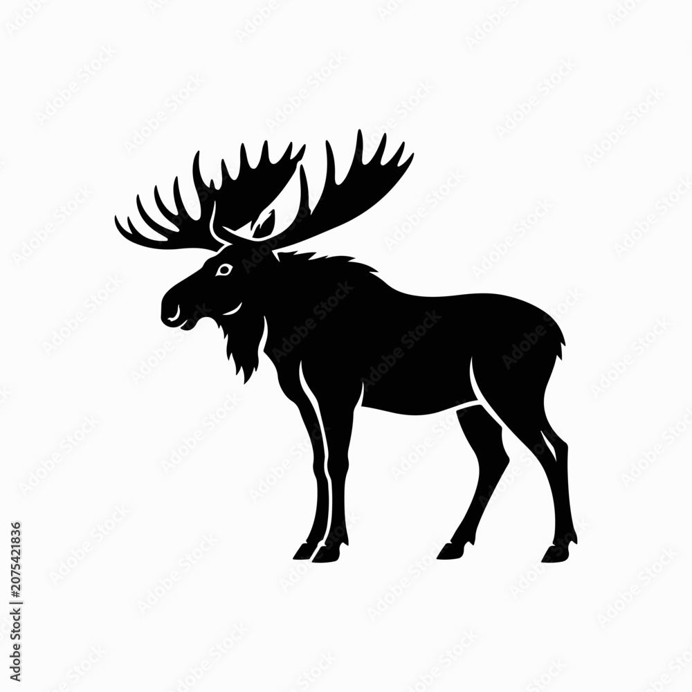 Fototapeta premium Moose Silhouette