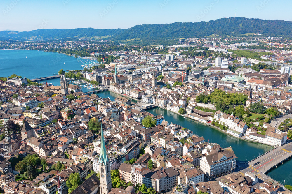 Obraz premium Zurich in summer