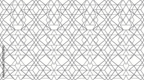 Abstract geometric triangle and diamond line pattern.