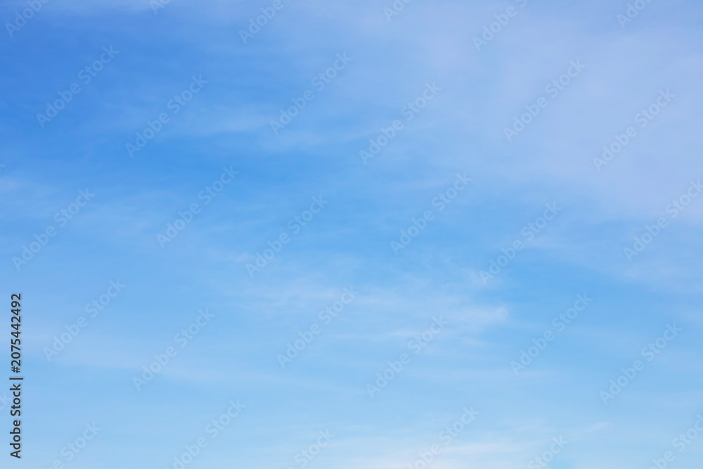 Fototapeta premium Fantastic soft white clouds against blue sky and coppy space for your design, and gradients shadow horizontal shape, (High resolution), real photo