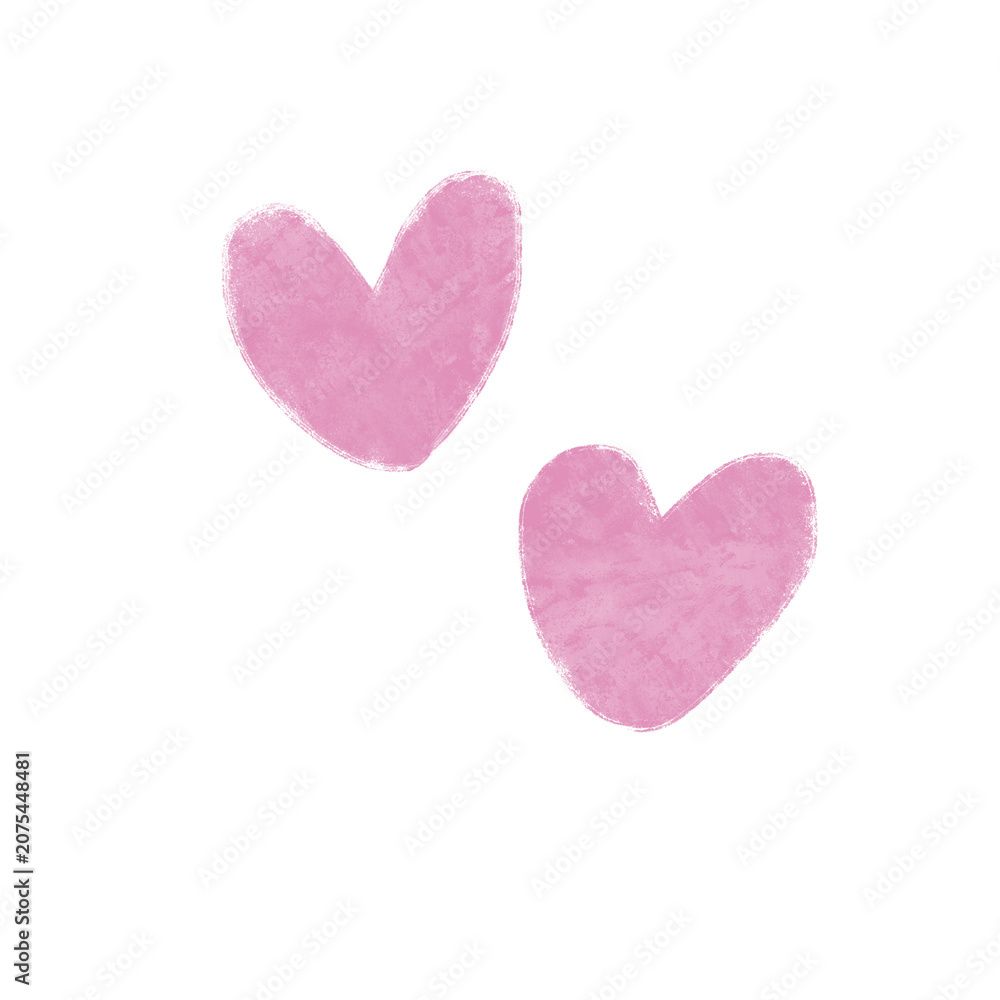 Fototapeta premium pink heart shape