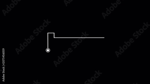 Futuristic Hud callout rectangle text box animation for text highlighting, Simple HUD elements rectangle frame lines callout animation, white callous rectangle, White digital interface box