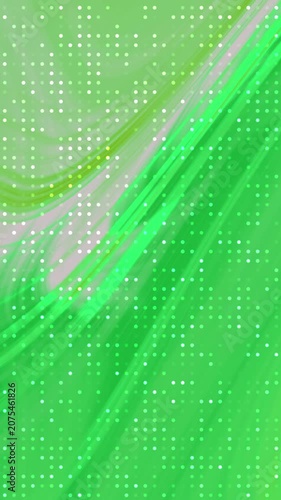 Vertical Abstracts Twirl Blink Dot Abstract green background with dots and lines creating a dynamic and modern design element. Perfect for technology 