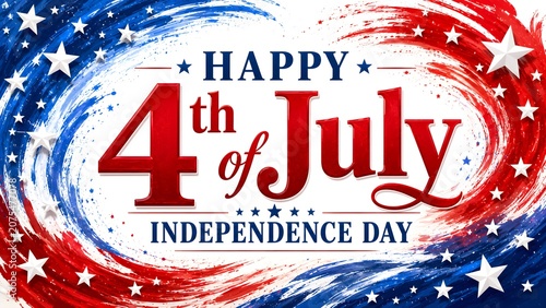 Independence day celebration vibrant 4th of july patriotic background for american holidays