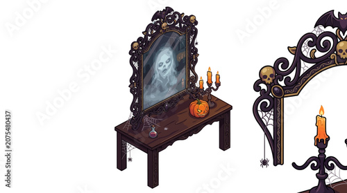 Bild auf Leinwand Perfect for halloweenthemed designs, websites, and social media posts