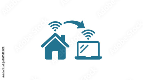 Tablou pe pânză Smart Home Automation System Control.