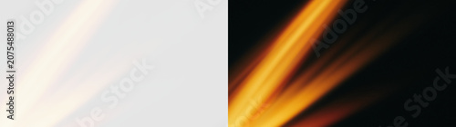 Fotografie Transparent png of glowing gold light rays overlay effect with radiant sunbeam f