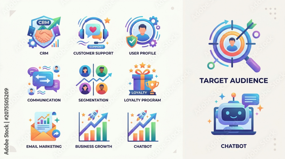 Fototapeta premium Customer relationship management concepts
