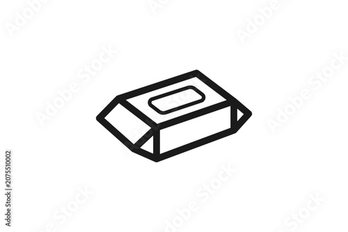 ウェットティッシュの線画アイコン