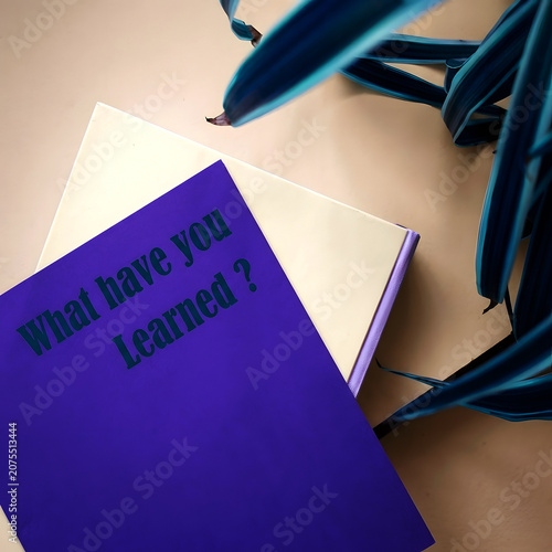 What Have You Learned Educational Question Card On Dark Gray Background For Learning Reflection Knowledge Growth And Personal Development Concept