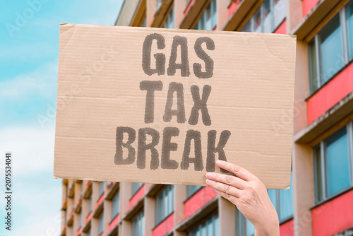 Foto "Gas tax break" Tax benefits for gas production