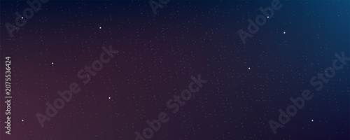 Obraz na plátně Astrology horizontal background, Star universe background, Milky way galaxy, Vector Illustration