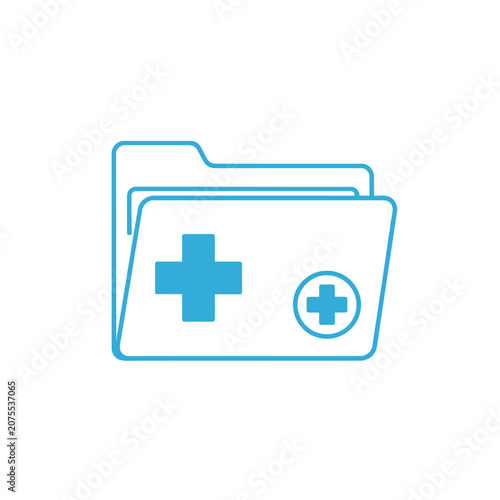 Medical Folder Icon – Symbol of Healthcare Records and Data Management