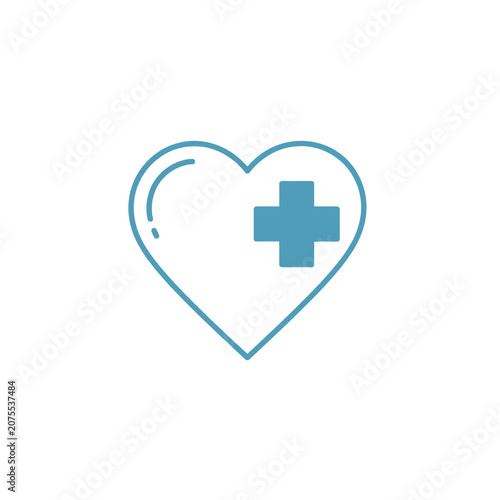 Medical Heart Icon – Symbol of Healthcare and Compassion