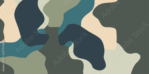 Quadro su tela Abstract multicolor shapes background illustration