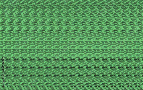 Electronic noise texture with horizontal glitch lines on green background for digital distortion effect and retro screen visual