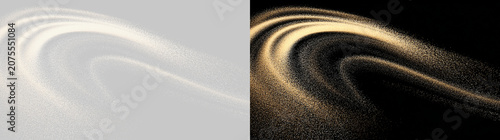 Bild auf Leinwand Transparent PNG overlay of fine sand dust cloud swirl with beige and tan particl