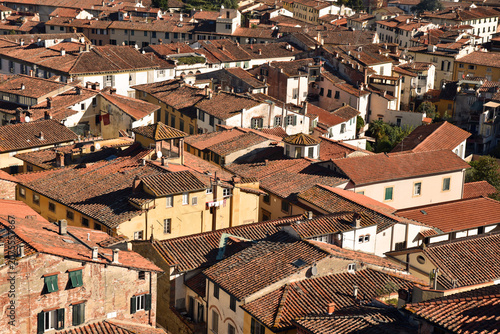 Toits à Lucca. Italie	