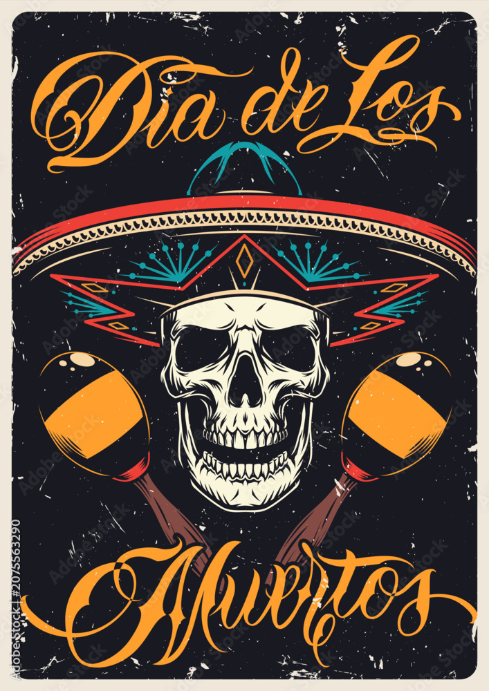 Fototapeta premium Celebrating Dia de los Muertos