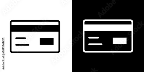 Fotografija Credit card payment banking icon set in solid style