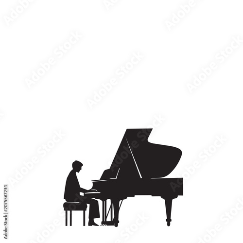 grand piano player