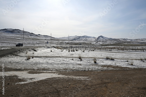 Fotografie The Kachugsky tract in the territory of the Olkhonsky district of the Irkutsk re