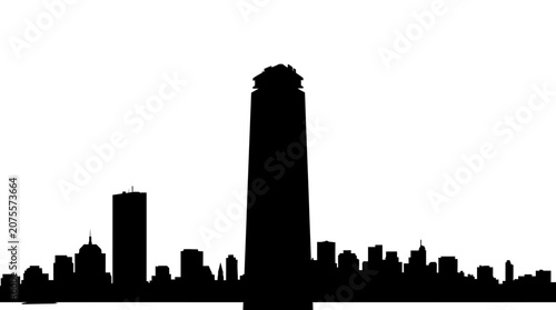 City Skyline Silhouette Urban Landscape.