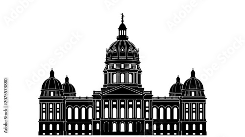 Government Building Architecture Structure Design.