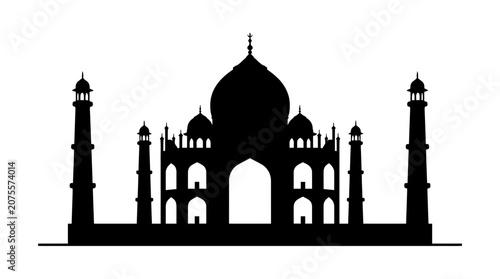 Taj Mahal Monument Architecture Icon.
