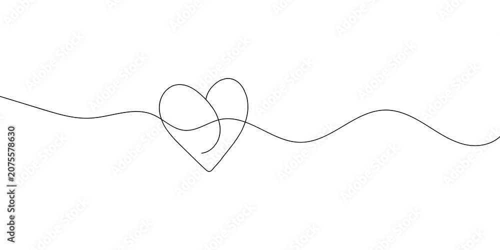 Fototapeta premium Dotted line heart shape connection on a transparent background.
