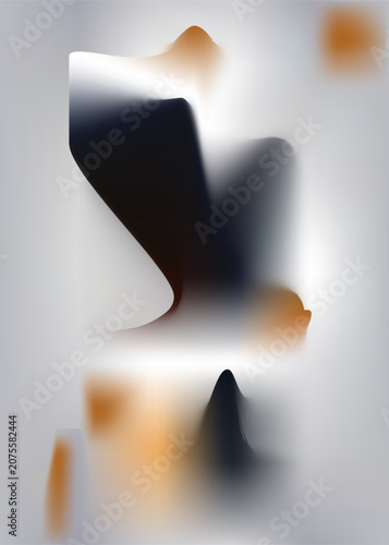 Abstract Minimal Blur Gradient Background With Soft Neutral Shapes
