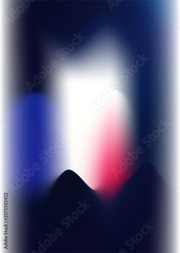 Abstract Blue White Blur Gradient Background With Soft Light Glow
