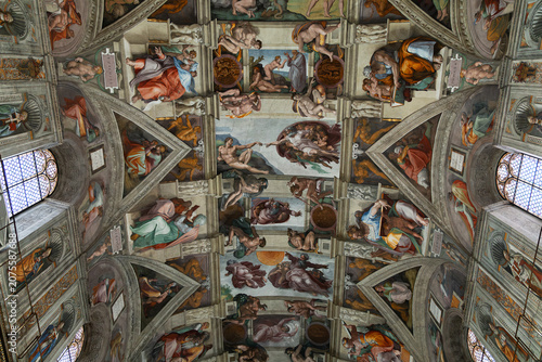 Tableau sur toile Frescos capilla