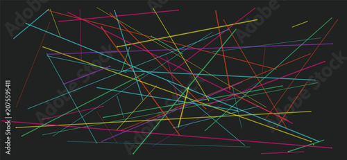 Foto Abstract random intersecting lines background