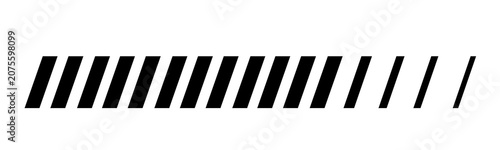 Tableau sur toile High resolution digital asset containing an isolated black and white repeating pattern with fading